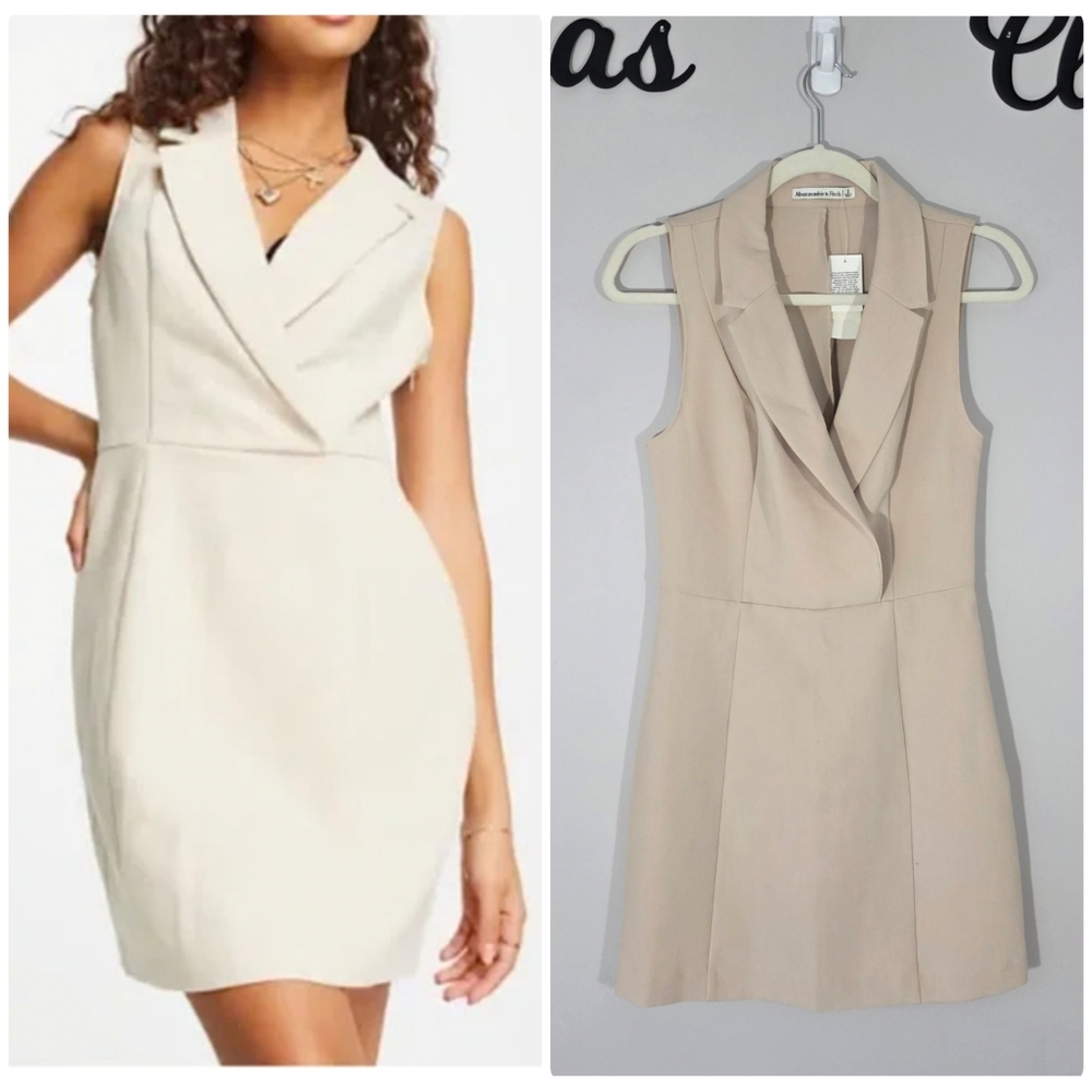 Abercrombie & Fitch Sleeveless Blazer Mini Dress Size Small NWT